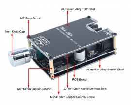 DC 12V 24V 100W TWS Bluetooth-Compatible Amplifier TPA3116 Audio Amplifier Module AUX USB Audio Input